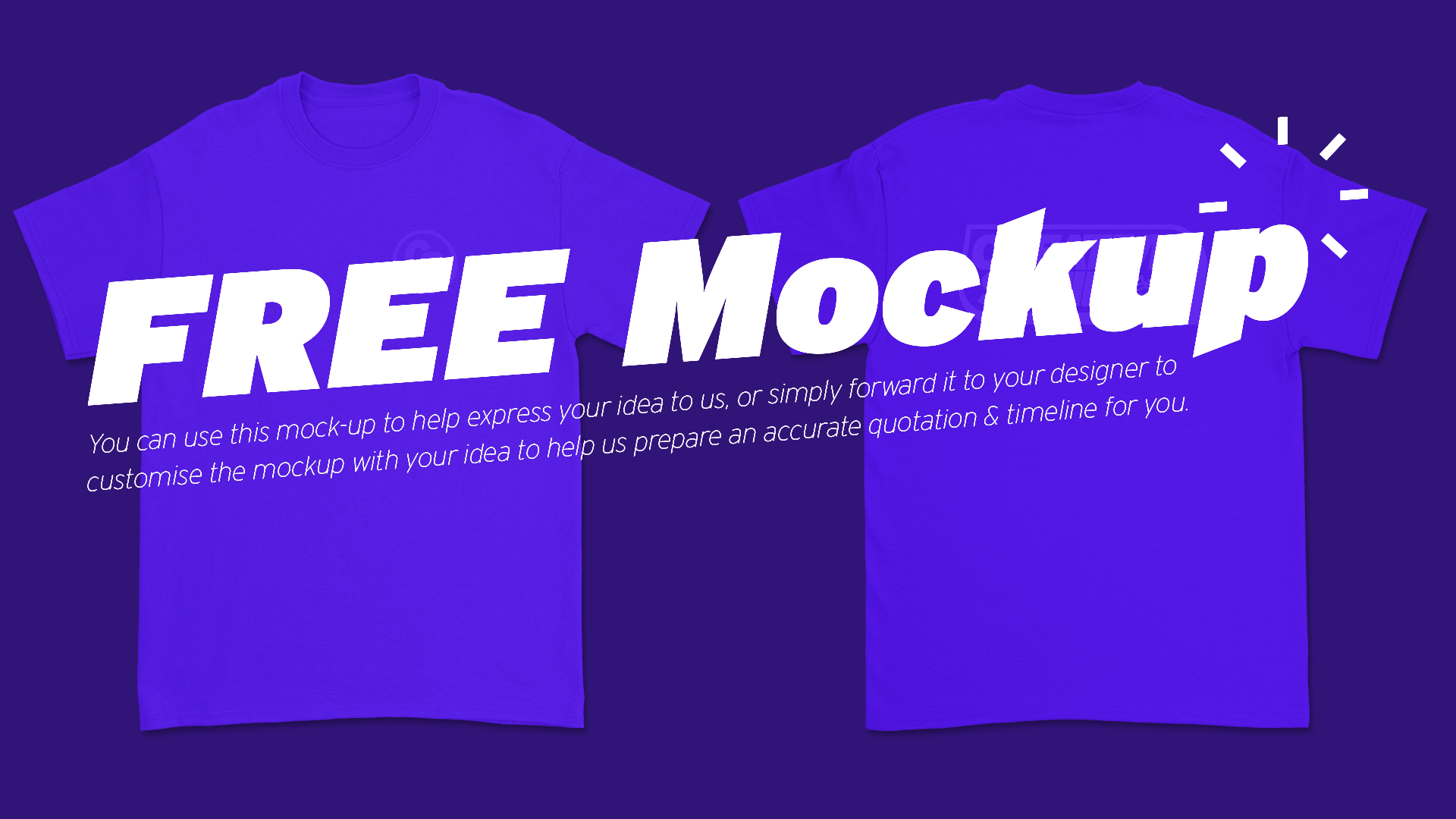 Free t-shirt mockup