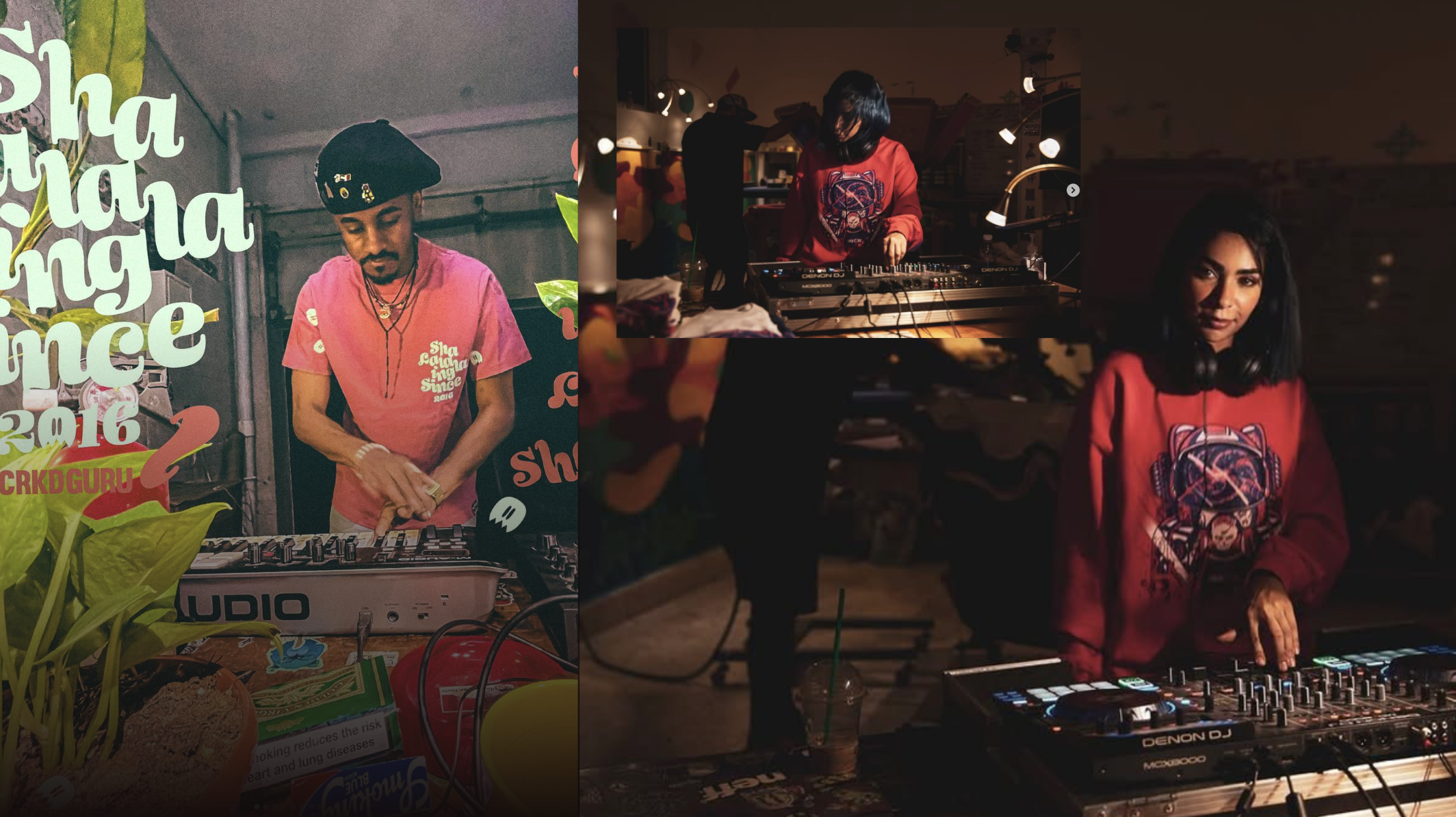 Live DJ set at a Creative Squid event