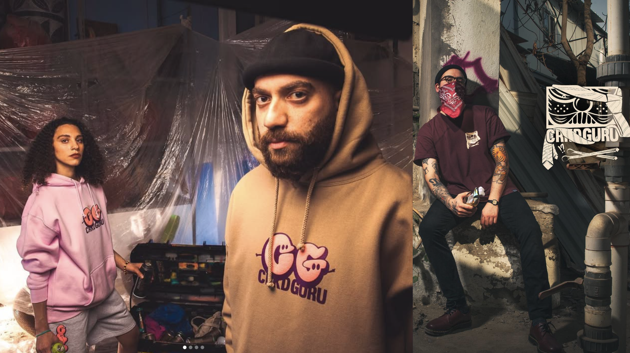 CRKD GURU hoodies and masks shoot